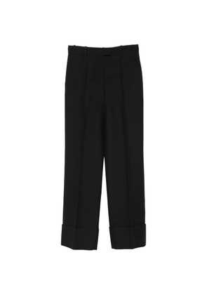 Valentino Garavani turned-up-cuff tailored trousers - Black