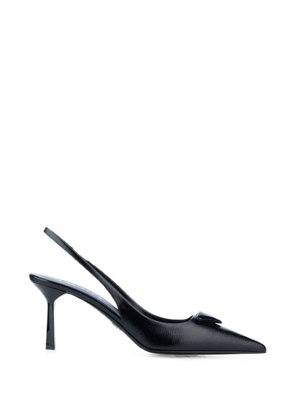 Prada Saffiano-leather slingback pumps - Black