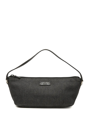 Gucci Pre-Owned 2000-2015 Denim Boat shoulder bag - Black