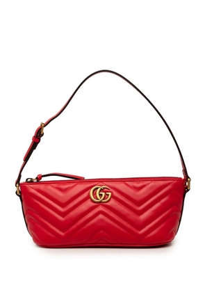 Gucci Pre-Owned 2016-2026 GG Marmont Matelasse Calfskin shoulder bag - Red
