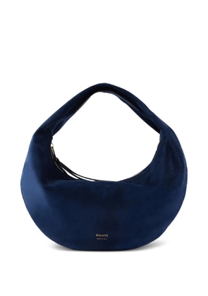 KHAITE Olivia suede shoulder bag - Blue