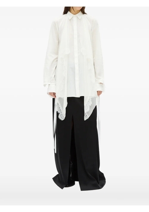 Ann Demeulemeester Sini lace-trimmed shirt - White