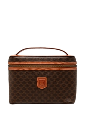 Celine Pre-Owned 1995 Macadam Coated Canvas vanity bag - Brown