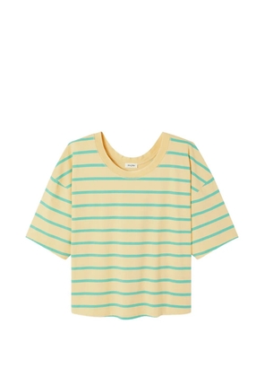 American Vintage Gixy striped T-shirt - Yellow