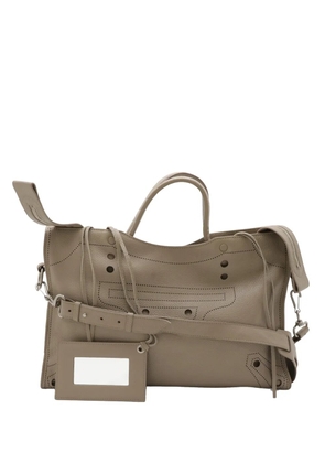 Balenciaga Pre-Owned 2005-2026 Leather Motocross Blackout City satchel - Brown