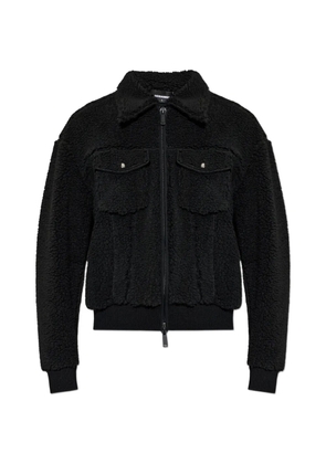 DSQUARED2 fleece zip-up jacket - Black