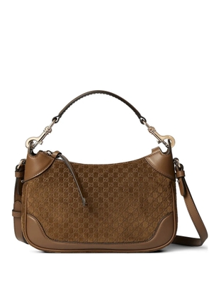 Gucci small patterned shoulder bag - Brown