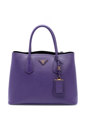 Prada Pre-Owned 2010-2026 Medium Saffiano Cuir Double satchel - Purple