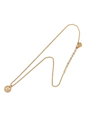 Christian Dior Pre-Owned 20th Century Gold Plated CD Logo Pendant Necklace costume necklace
