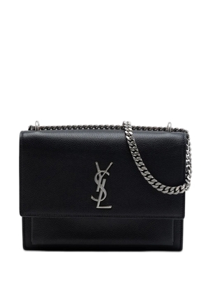 Saint Laurent Pre-Owned 2016 Medium Grained Calfskin Monogram Sunset crossbody bag - Black