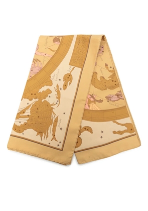 Hermès Pre-Owned 1998-2007 Hemisphaerium Coeli Boreale Silk Scarf 90 scarves - Orange