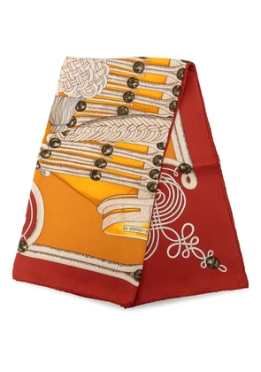 Hermès Pre-Owned 2000-2026 Brandebourgs Silk Scarf 90 scarves - Yellow