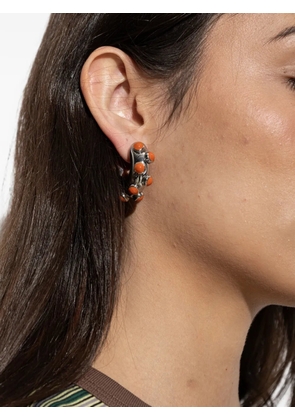 Marni bead-embellished hoop earrings - Silver