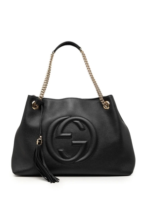 Gucci Pre-Owned 2000-2015 Medium Calfskin Soho Chain tote bag - Black