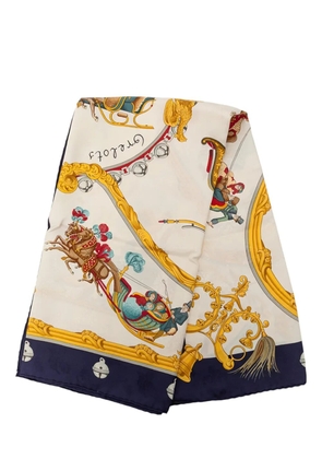 Hermès Pre-Owned 2000-2026 Plumes et Grelots Silk Scarf 90 scarves - Blue