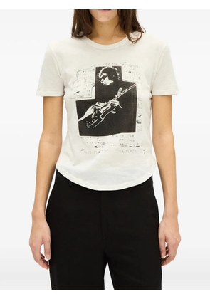 Ann Demeulemeester Floor curved-hem T-shirt - White
