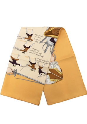Hermès Pre-Owned 1951 Traite Des Armes Silk Scarf 90 scarves - Neutrals