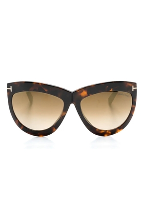 TOM FORD Eyewear Doris butterfly-frame sunglasses - Brown
