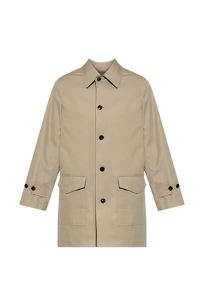 Burberry Meadowbank single-breasted cotton coat - Neutrals
