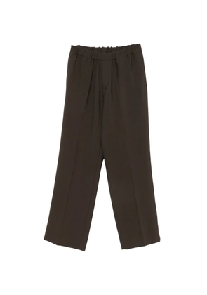SANDRO elasticated wide-leg trousers - Brown