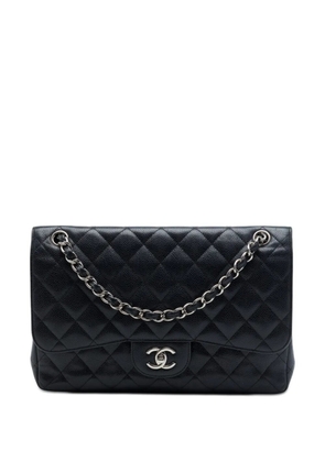 CHANEL Pre-Owned 2014 Jumbo Classic Caviar Double Flap shoulder bag - Black