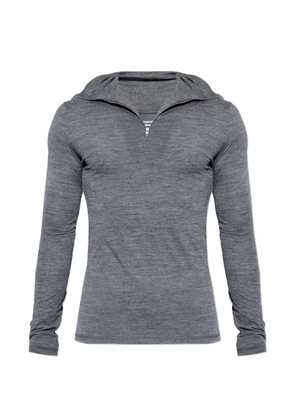 Jil Sander quarter-zip long-sleeve sweater - Grey