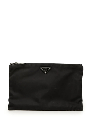 Prada Pre-Owned 2013-2026 Tessuto Zip clutch bag - Black