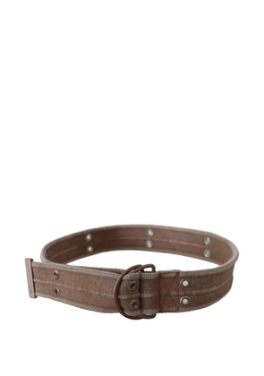 Dolce & Gabbana canvas double-ring belt - Brown