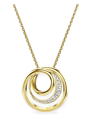 Swarovski Hyperbola circle-pendant necklace - Gold