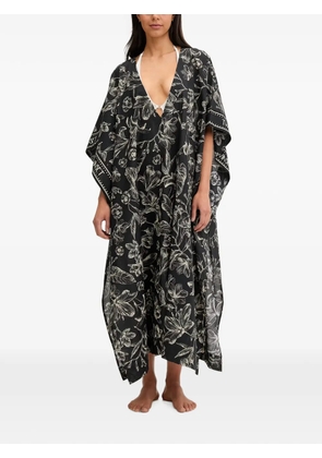 TWINSET floral-print midi kaftan - Black