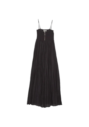 Muller Of Yoshiokubo Panama zip-front-detail maxi dress - Black