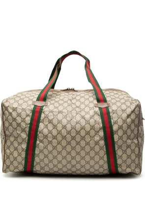 Gucci Pre-Owned 20th Century GG Supreme Web Duffle Bag travel bag - Neutrals