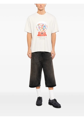 Melt graphic-print T-shirt - Neutrals