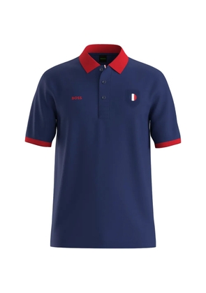 BOSS Paddy polo shirt with country flag polo shirt - Blue