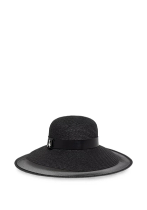 Patrizia Pepe Fly-plaque wide-brim hat - Black