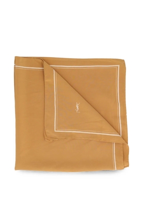 Saint Laurent Pre-Owned YSL logo scarf - Yellow