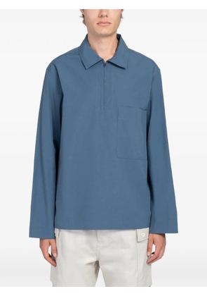 Margaret Howell half-zip long-sleeve shirt - Blue