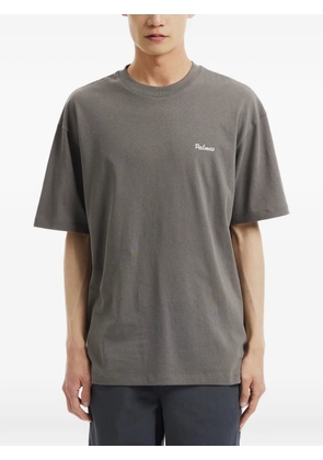 Palmes logo-print cotton T-shirt - Grey