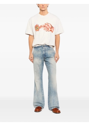 Melt graphic-print T-shirt - Neutrals