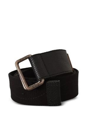 Costume National Ducati leather-trim belt - Black