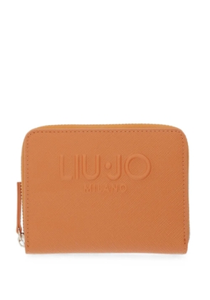 LIU JO medium logo-debossed wallet - Orange