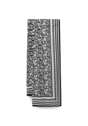 Marc O'Polo floral-print scarf - Grey