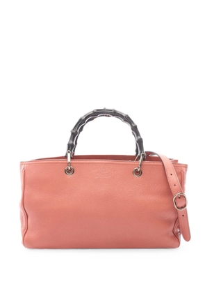 Gucci Pre-Owned 2000s Bamboo top-handle tote bag - Pink