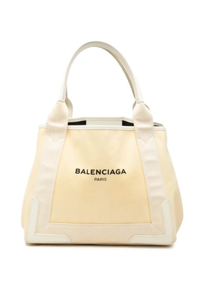 Celine Pre-Owned 2017 Canvas Navy Cabas S tote bag - Neutrals
