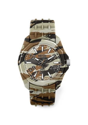 Diesel Stinger camo silicone watch - Neutrals