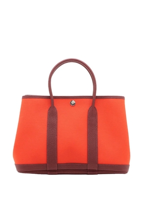 Hermès Pre-Owned 2021 Toile and Negonda Garden Party 30 tote bag - Orange