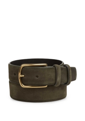 Officine Creative calf suede buckle belt - Green