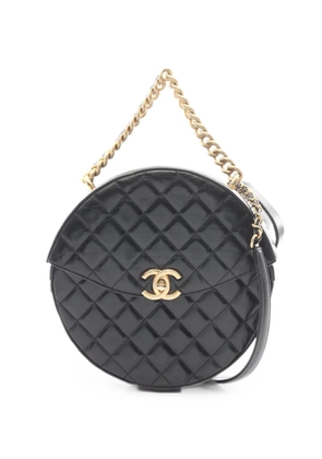 CHANEL Pre-Owned 2018 Round Flap crossbody bag - Black