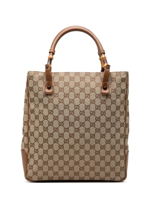 Gucci Pre-Owned 2000-2015 GG Canvas Bamboo tote bag - Neutrals