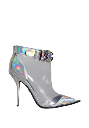 Dolce & Gabbana holographic DG buckle pumps - Silver